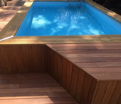 terraza madera IPÉ piscina integrada tuterraza.es