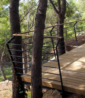 terraza madera pino con reja valla tuterraza.es